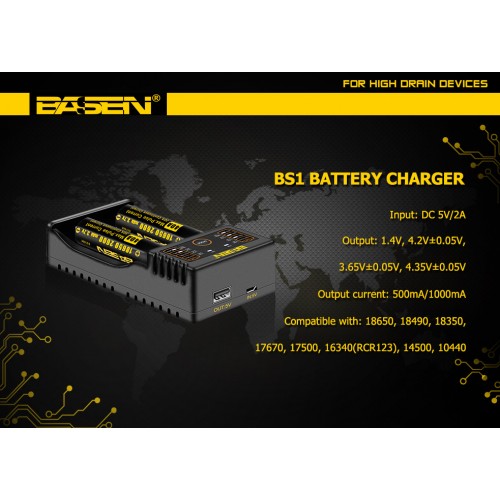 Basen BS2 Li-ion 18650 Pil Şarj Aleti Basen BS2 Li-ion 18650 Pil Şarj Aleti