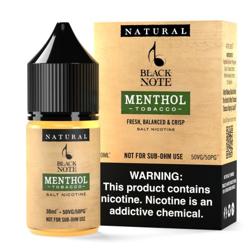 Black Note - Menthol Tobacco Salt 30ML (Mentol Tütün) Black Note - Menthol Tobacco Salt 30ML (Mentol Tütün)
