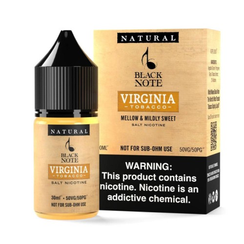 Black Note - Virginia Tobacco Salt 30ML (Tatlı Tütün) Black Note - Virginia Tobacco Salt 30ML (Tatlı Tütün)