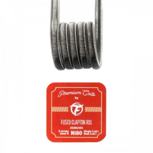 Fumytech Fused Clapton RDL Ni80 0.50oHm (10 Adet Hazır Tel)