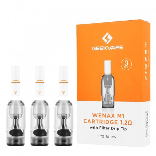 GeekVape WENAX M1 Filtreli Yedek Kartuş (3 Adet)