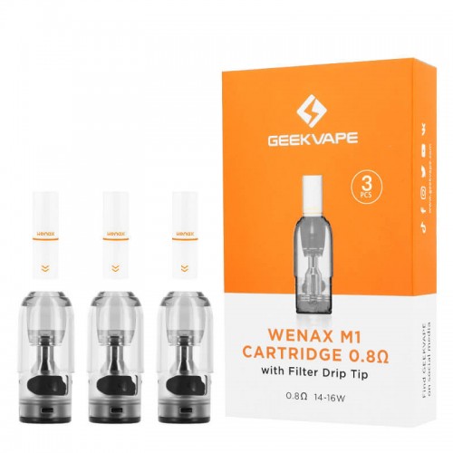 GeekVape WENAX M1 Filtreli Yedek Kartuş (3 Adet)