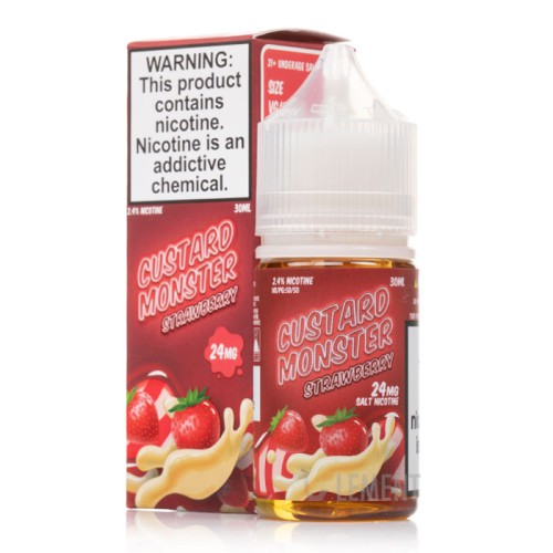Jam Monster - Custard Monster Strawberry Salt 30ML Jam Monster - Custard Monster Strawberry Salt 30ML