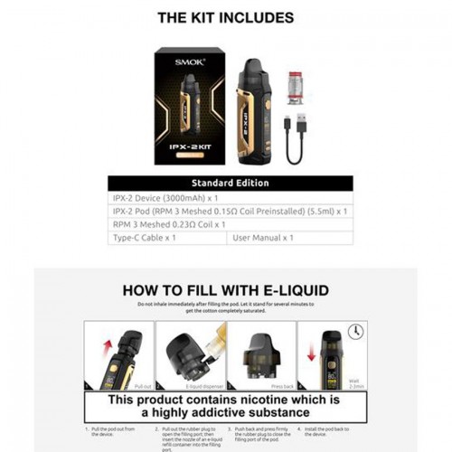 Smok IPX 2 80W Pod Mod Kit Smok IPX 2 80W Pod Mod Kit