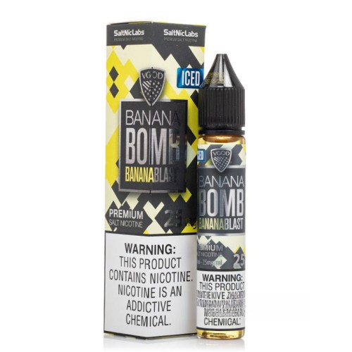 VGOD SaltNic - Banana Bomb ICED Salt Likit (30ML) VGOD SaltNic - Banana Bomb ICED Salt Likit (30ML)