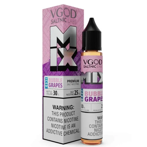 VGOD SaltNic - Bubble Grapes Mix Iced Salt Likit (30ML) VGOD SaltNic - Bubble Grapes Mix Iced Salt Likit (30ML)