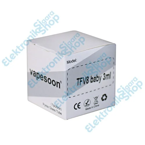 Vapesoon - Smok Tfv8 Baby 3ML Atomizer Yedek Cam Vapesoon - Smok Tfv8 Baby 3ML Atomizer Yedek Cam