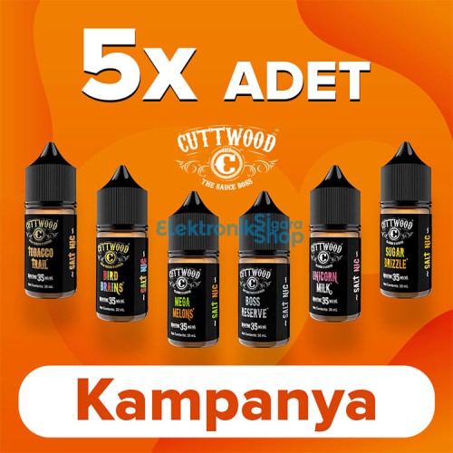 5 Adet CuttWood 30ML Salt Likit Kampanyası 5 Adet CuttWood 30ML Salt Likit Kampanyası
