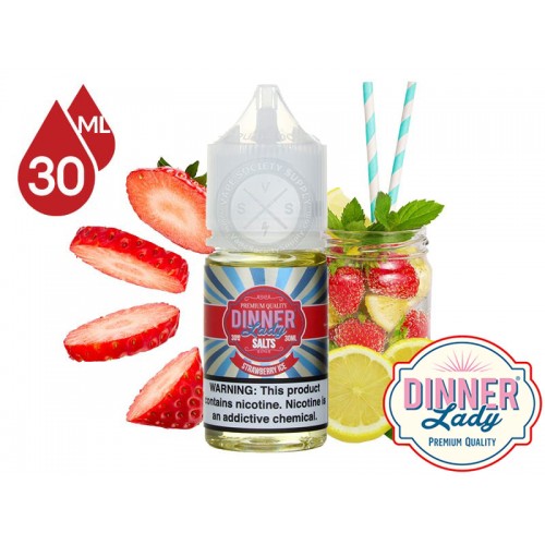 Dinner Lady - Strawberry Ice Salt Likit (30ML) Dinner Lady - Strawberry Ice Salt Likit (30ML)