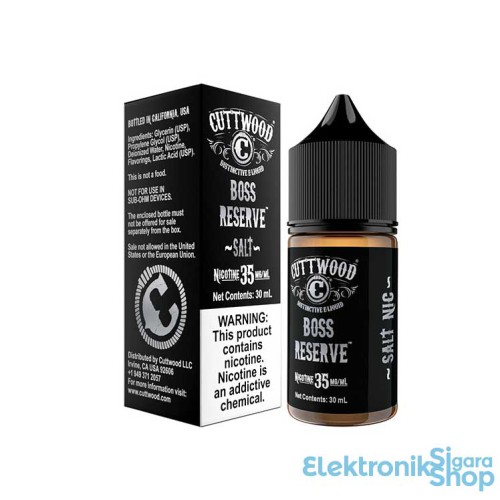 CuttWood - Boss Reserve Salt Likit (30ML) CuttWood - Boss Reserve Salt Likit (30ML)