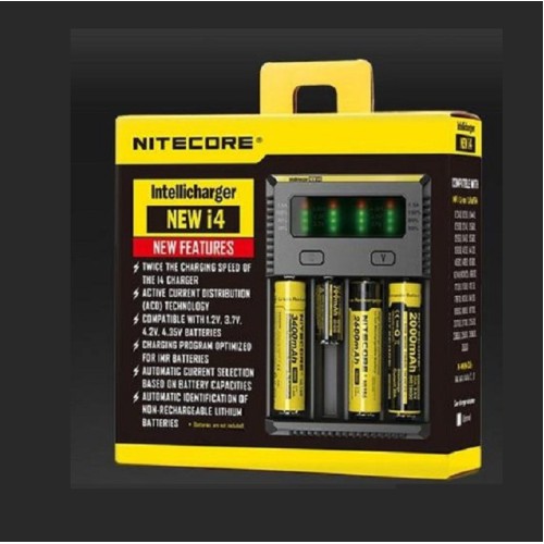 Nitecore Intellicharger New i4 Li-ion 18650 Pil Şarj Aleti Nitecore Intellicharger New i4 Li-ion 18650 Pil Şarj Aleti