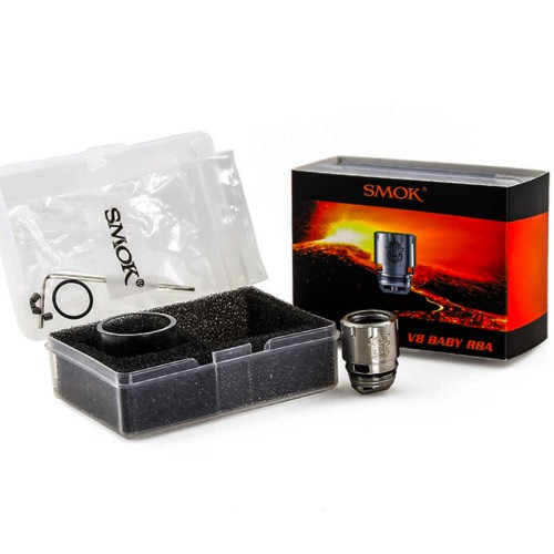SMOK TFV8 Baby RBA ve Yedek Cam Seti SMOK TFV8 Baby RBA ve Yedek Cam Seti