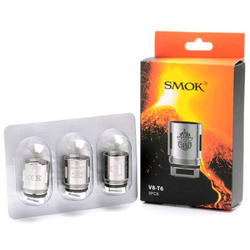Smok TFV8 - V8-T6 Sextuple Coil Atomizer Başlığı (0.2 oHm) Smok TFV8 - V8-T6 Sextuple Coil Atomizer Başlığı (0.2 oHm)